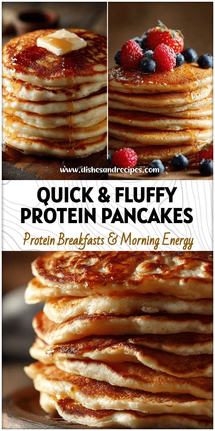 Fluffy Protein Pancakes Without Powder – Easy High Protein Breakfast